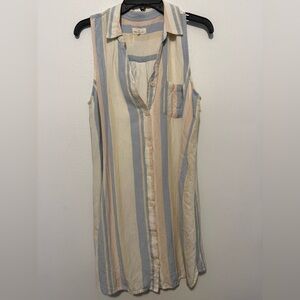 Thread and Supply Sleeveless Button-up dress
